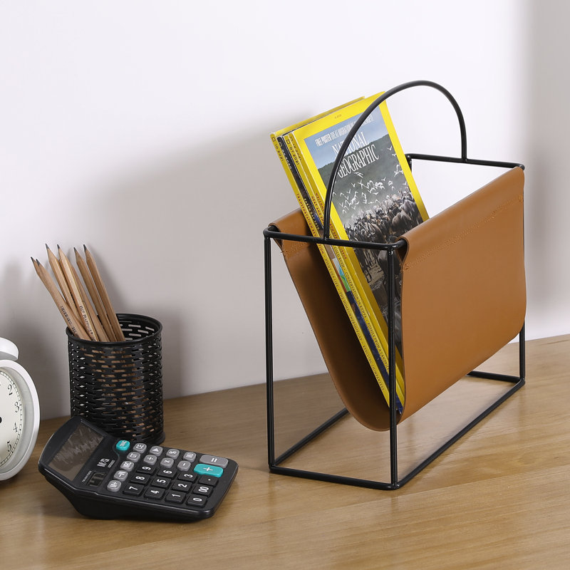10" Small Free Standing Magazine Rack