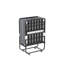 Lit pliant de 75 pouces avec matelas en mousse à mémoire de forme de 5 po, lit d'appoint escamotable peu encombrant, structure en métal robuste sur roulettes, lit simple portable pour adultes et invités