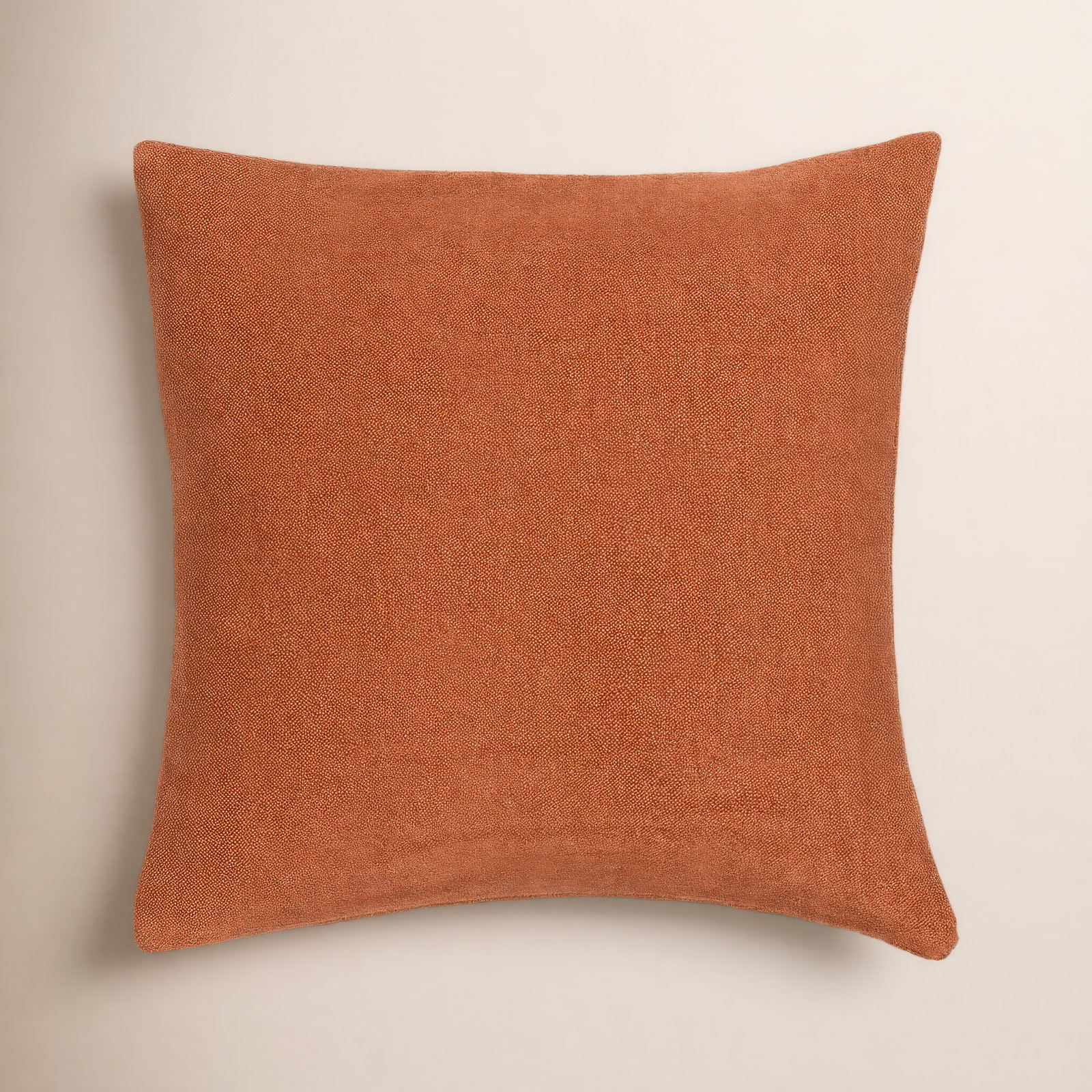 Cascade Textured Accent Pillow, Feather, Square 18", Red