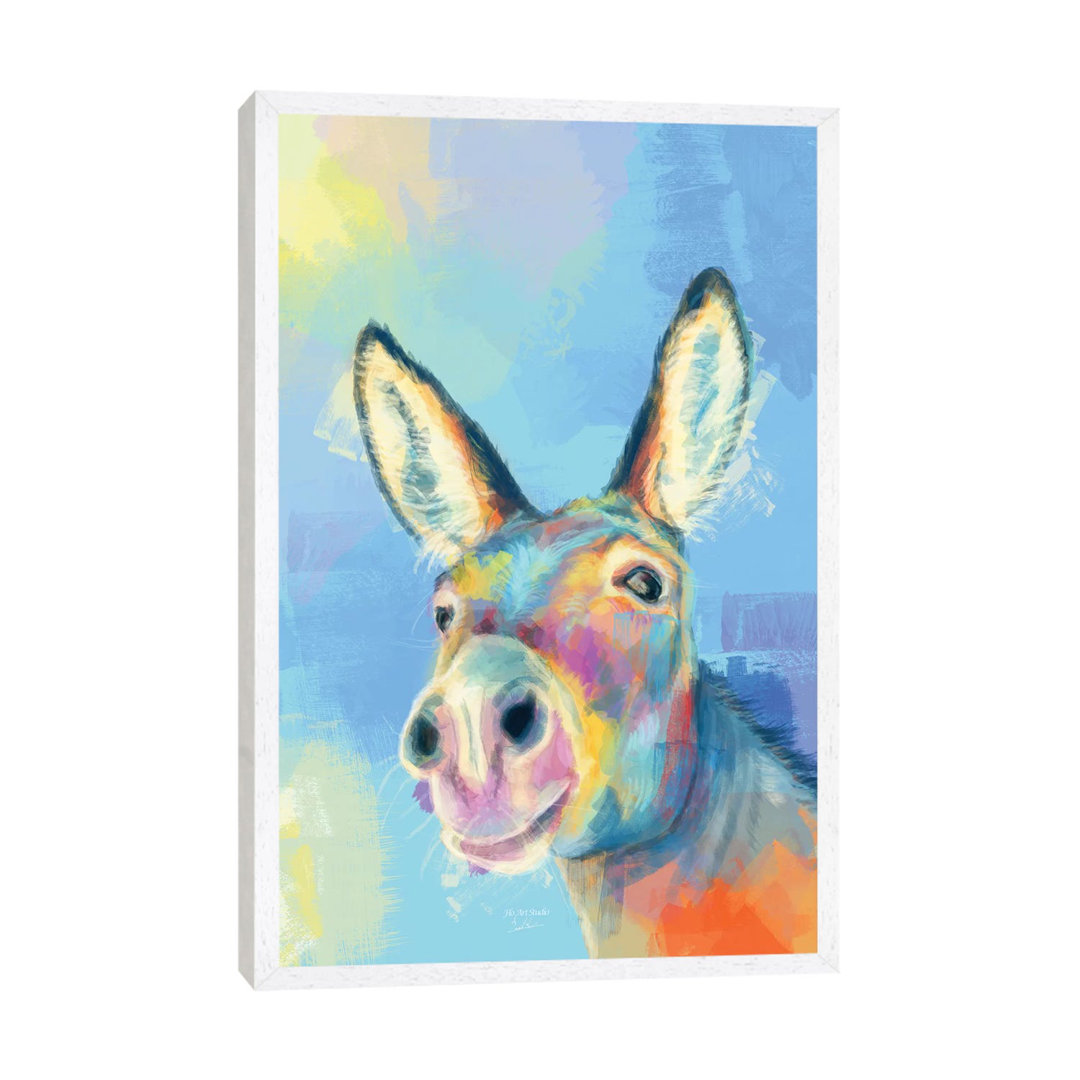 Carefree Donkey - Print on Canvas