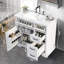 Armoire de meuble-lavabo 36 po avec lavabo en céramique-1264302032