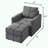 Upholstered Accent sofa with Ottoman-2028518479