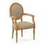 Chaise avec accoudoirs en tissu Dauphin-71069652-71069643