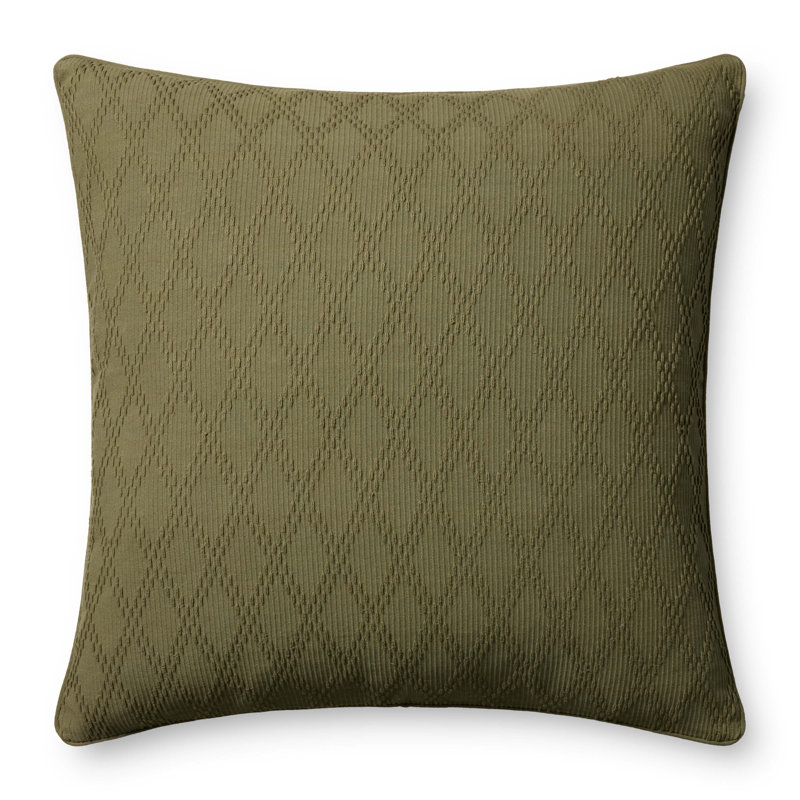Coussin décoratif Chris Loves Julia x Loloi Cary, Mélange de duvet, Vert