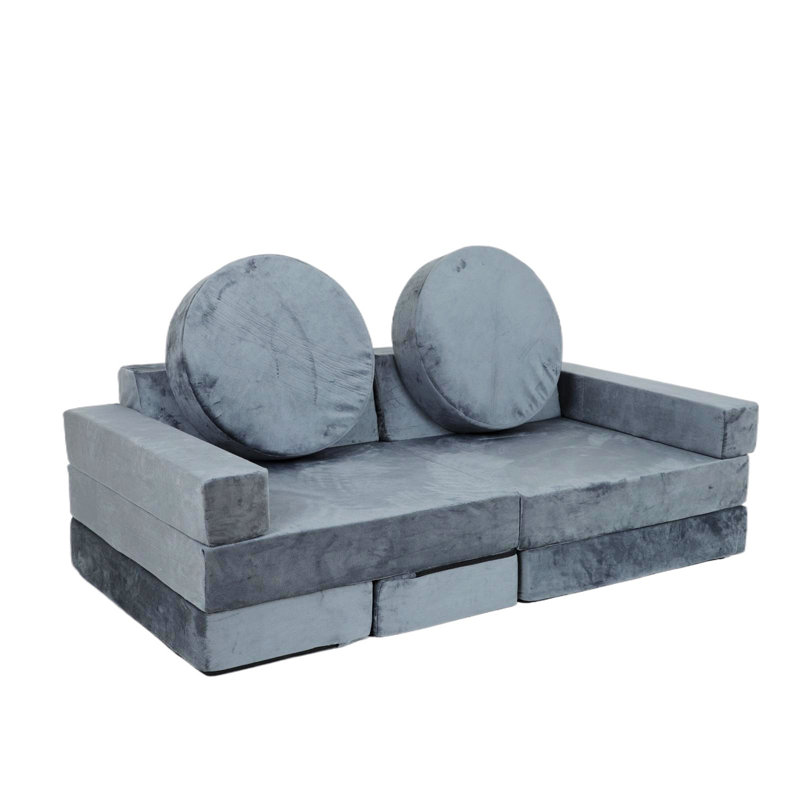 Petit canapé, canapé modulaire, canapé modulaire pour le jeu créatif, Grey