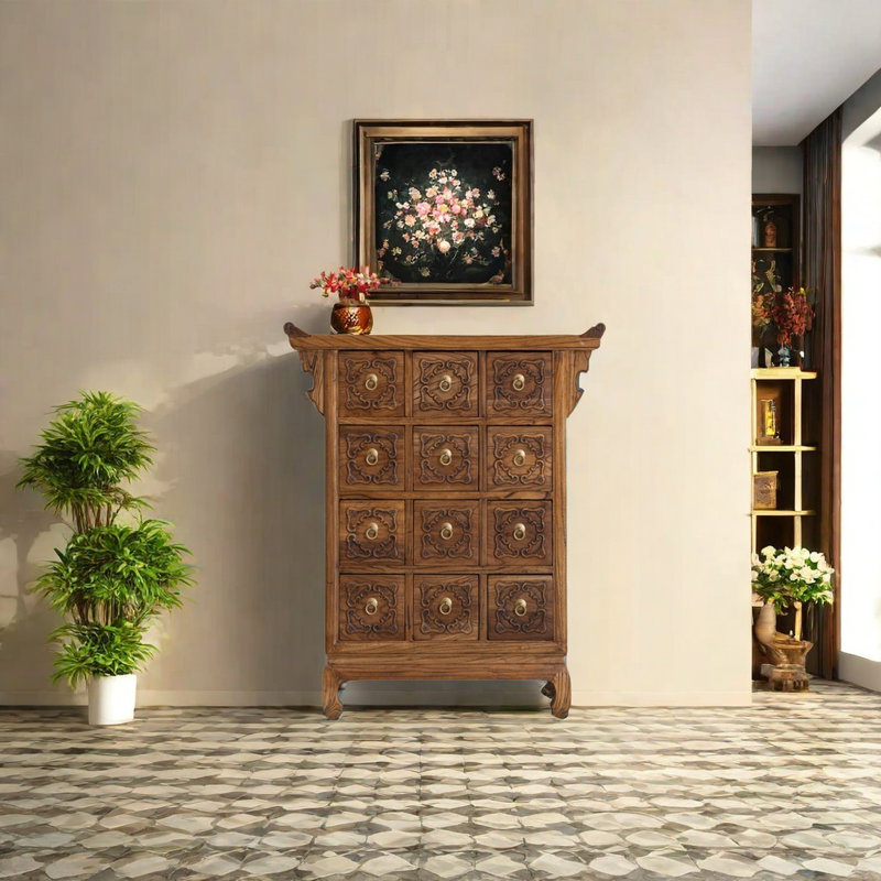 Armoire de véranda rétro en orme