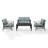 Mosier 4 - Person Patio Conversation Set with Cushions-654188593-624505791
