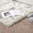 White Shag Faux Sheepskin Fluffy Fur Washable Area Rug with Gray Tip-318383188