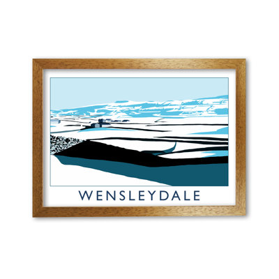 Wensleydale In Snow 1 Piece Single Picture Frame Wall Art