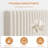 King Bed Frame with Adjustable Headboard, Velvet Upholstered Platform King Size Bed Frame, Vertical Channel Tufted, Strong Wooden Slats, No Box Spring Needed, Easy Assembly, Beige-118103177-118103171