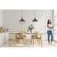  Luminaire suspendu d'extérieur de 14 po de style ferme de grange, noir mat réglable pour l'extérieur et la cuisine-412438024