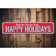 Lizton Sign Shop, Inc Happy Holidays Family Name Custom Aluminum Sign ...