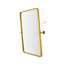 Bellatrix Metal Rectangle Wall Mirror-1990985416