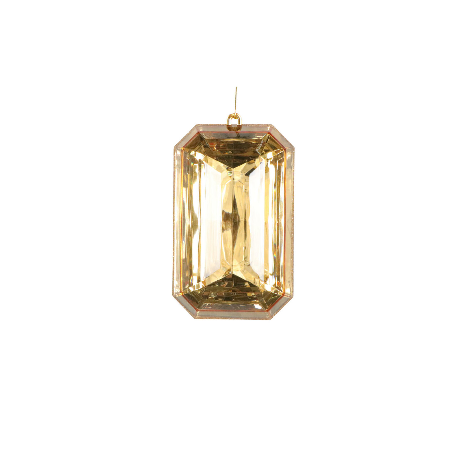 Mappsburg Jewel Glitter Ornament., Gold