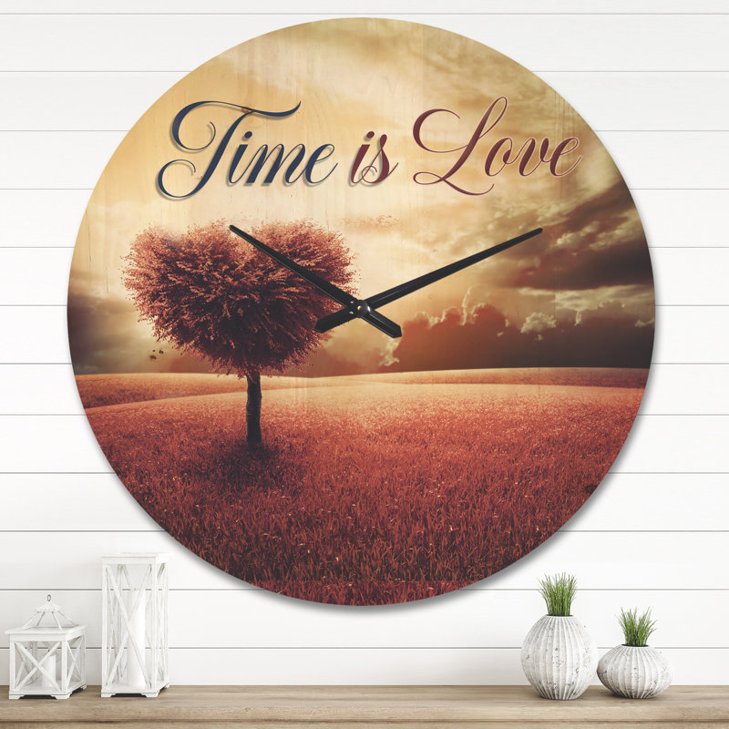 Horloge murale Time Is Love, Grand