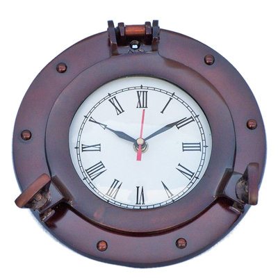 Horloge murale hublot 6 "