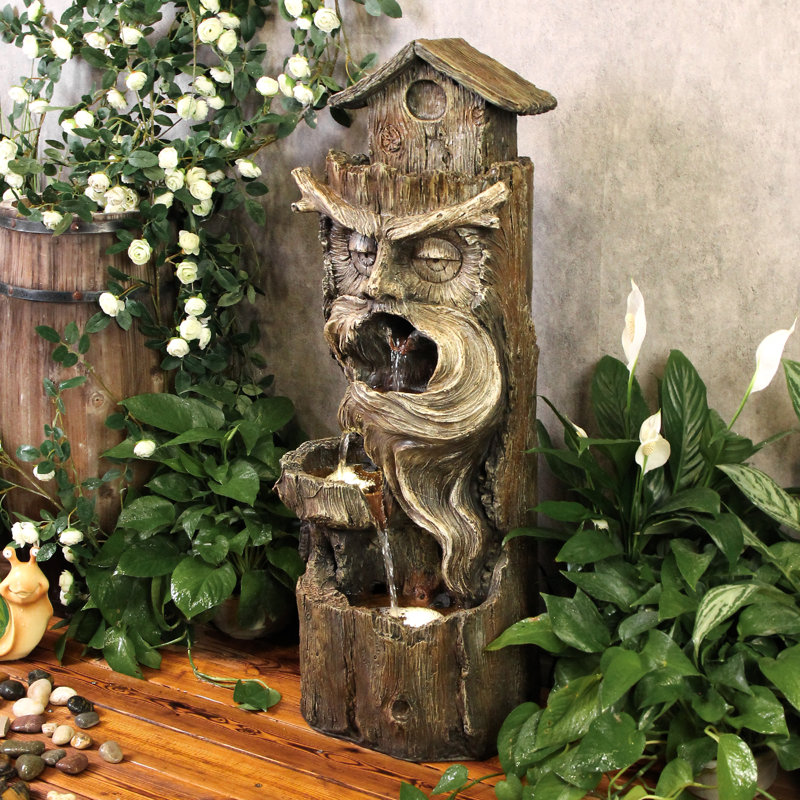 Sylvana Weather Resistant Waterfall Fountain with Light