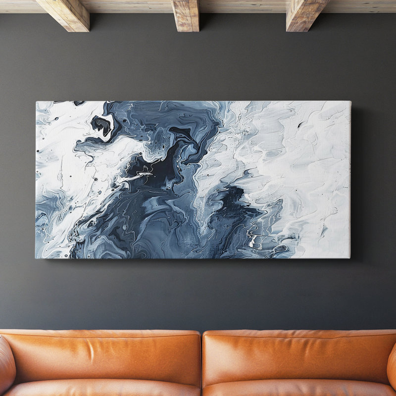 Abstract Series 10 #XCV-Gallery Wrapped Canvas, 24" H x 48" W