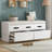 Rustic Storage Bench with 2 Drawers, Hidden Storage Space-213822712