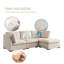 Canapé modulaire rembourré 4 pièces Romy-1269838292