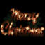 Silhouette de fenêtre lumineuse «Merry Christmas» 16,5 po
