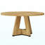 Table de salle à manger ronde pour table de cuisine en bois de 4 po et 47 po