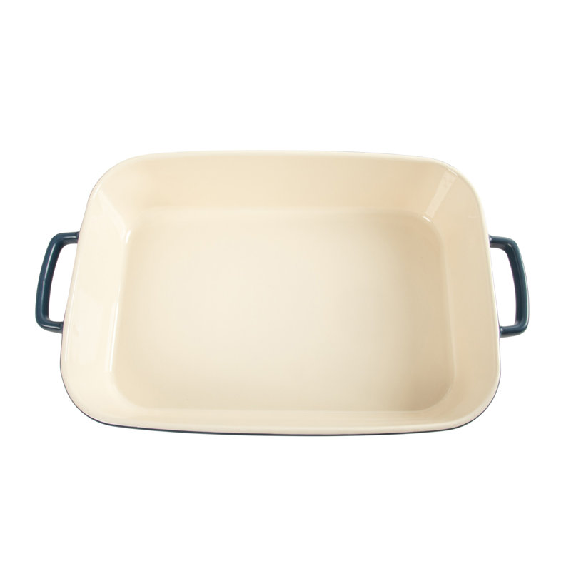 Crockpot Casserole Dish, 9x13 Ceramic Baking Dish, Lasagna Pan, Navy
