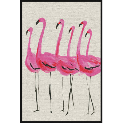 Flamants Roses II by Marmont Hill - Print on Canvas