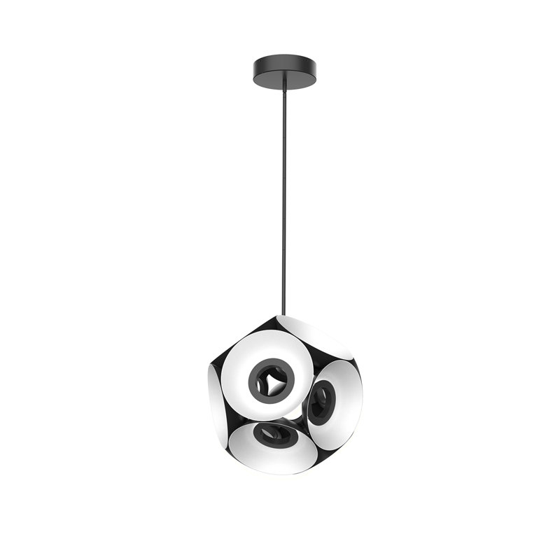 Magellan 12 - Light LED Pendant, Black/White, 23.13"