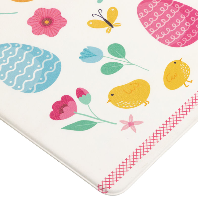 Abstract Water Resistant Non-Skid Kitchen Mat