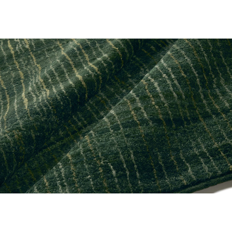 New Textures Collection Handmade Wool Area Rug, Rectangle 9' x 12'