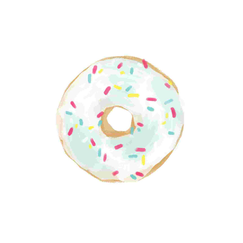 " Eat More Donuts " Painting Print, 12" H x 12" W
