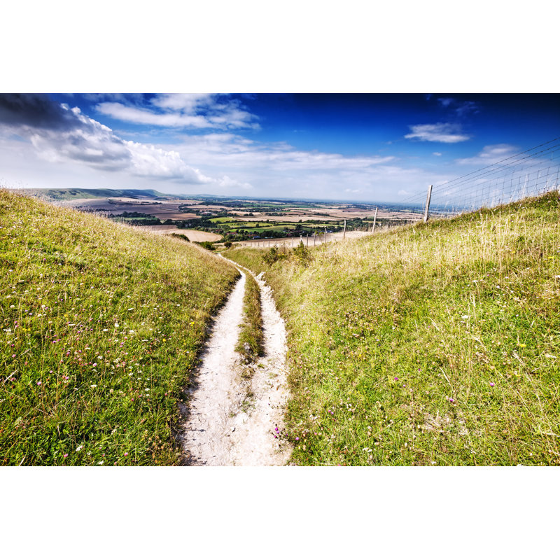 Trail Across the South Downs by Stevegeer, 24" H x 36" W