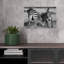 Playful Zebras Contemporary Zebra Wall Art Print 1 Piece Wrapped Canvas Wall Art-1473553000