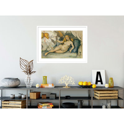«Nu féminin» sur un canapé par Paul Cézanne - Impression numérique sur toile