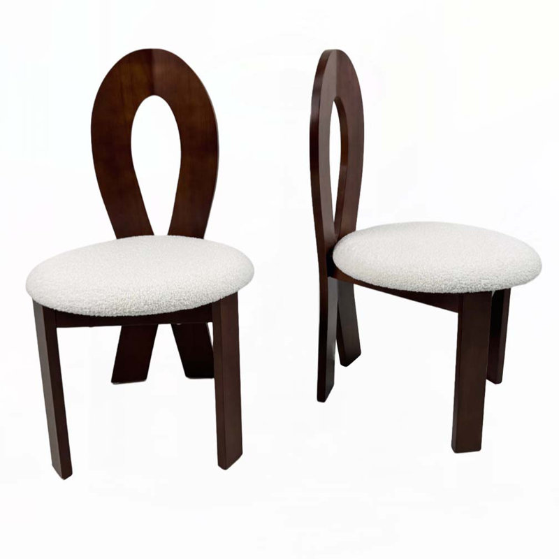 Teddy Upholstered Solid Wooden Dining Chairs