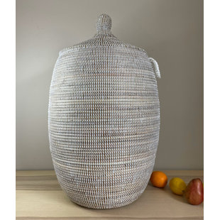 Hand Woven Plastic Laundry Baskets