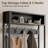 Gerzik Wood 6-in-1 Hall Tree with Bench, Entryway Coat Rack with 7 Hooks, Shoe Storage, 3 Drawers, and Top Shelf, Modern Farmhouse Entryway Organizer for Hallway or Mudroom-401677634
