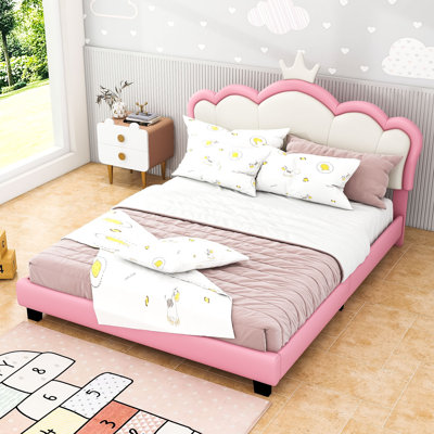 Lit plateforme tapissier Wilda Princess