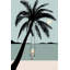 «Palm Tree Swing», reproduction sur toile tendue-59132300