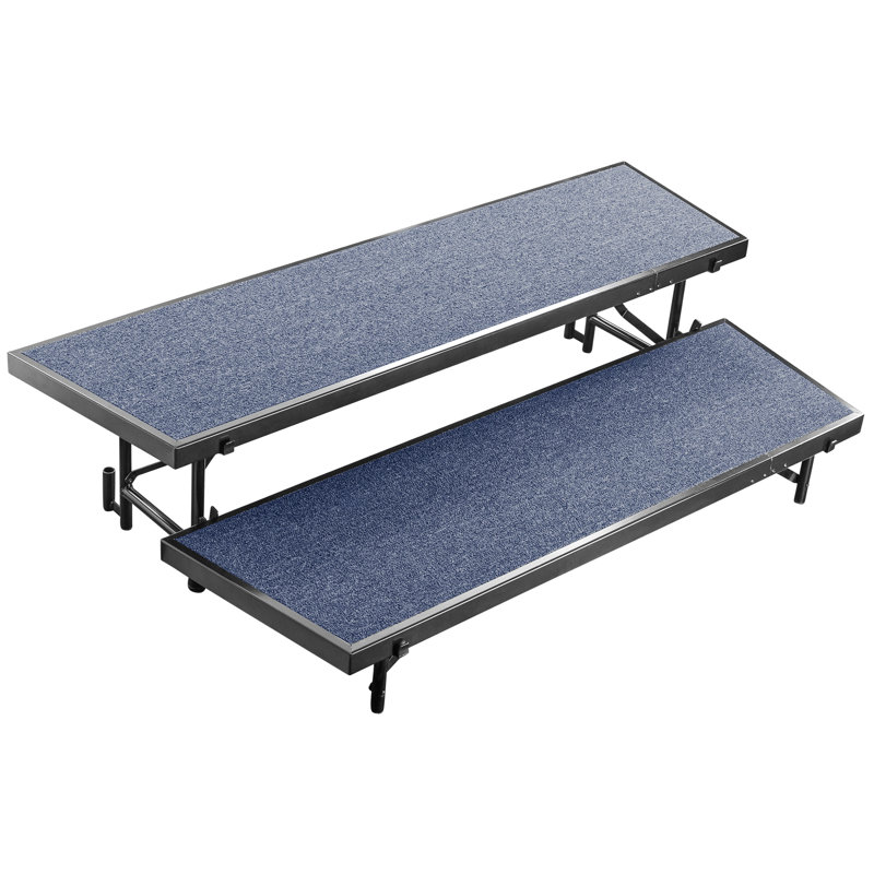 Ensemble de rehausseur de chorale Tapered, H 16 po x l 36 po x P 66 po, Bleu