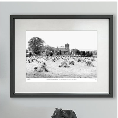 Lowick Bridge, St Luke's Church C1955 1 Piece Single Picture Frame Wall Art