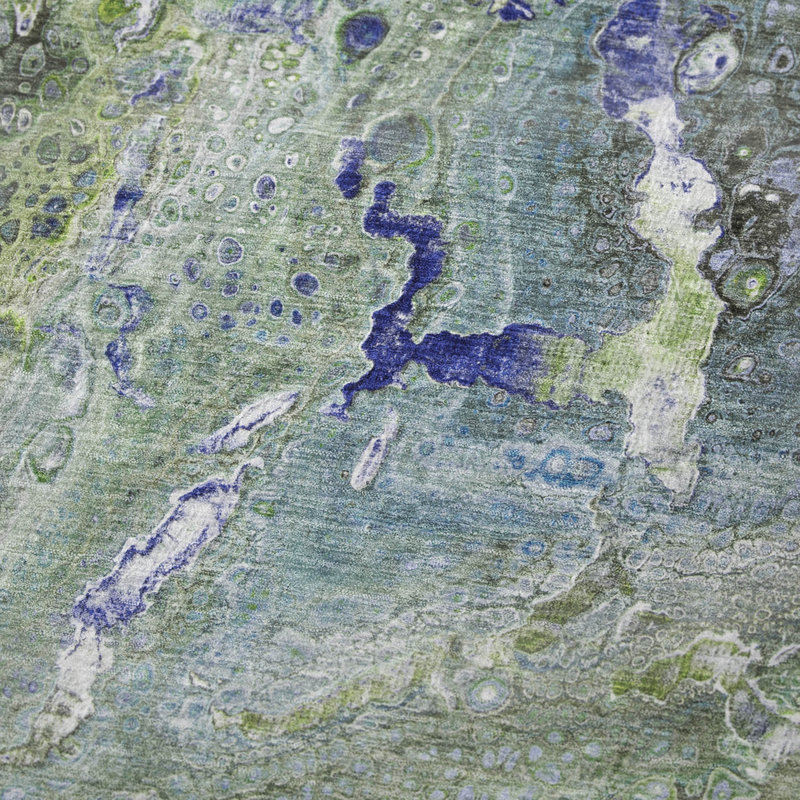 Jeté abstrait Sherpa ASB588, Vert