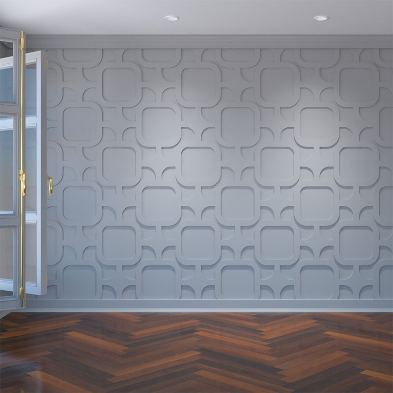 Panneaux muraux décoratifs en PVC de qualité architecturale Lancaster, H 15,375 po x l 27,875 po x P 0,4 po