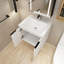 Meuble-lavabo simple 24 po avec plateau en céramique Earnestene
