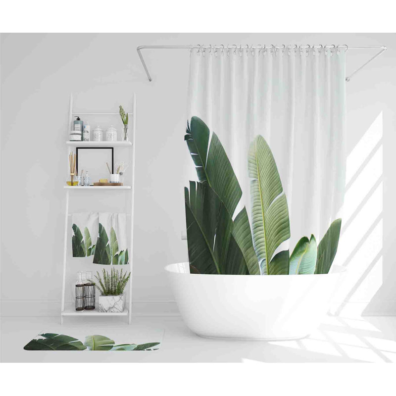 Nelwyn Polyester Shower Curtain Set