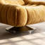 Canapé moderne moderne en chenille jaune