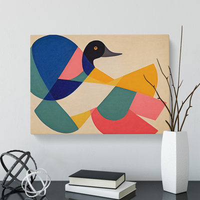 Inspirational Abstract Duck - Wrapped Canvas