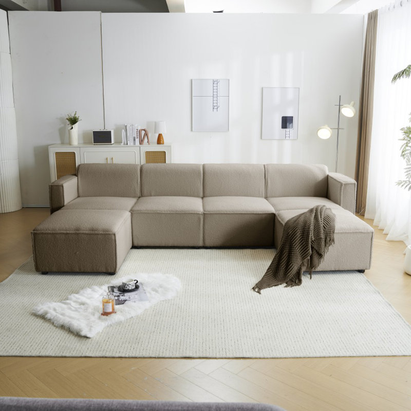 Ahmiah 4 Seater Sofa, Taupe