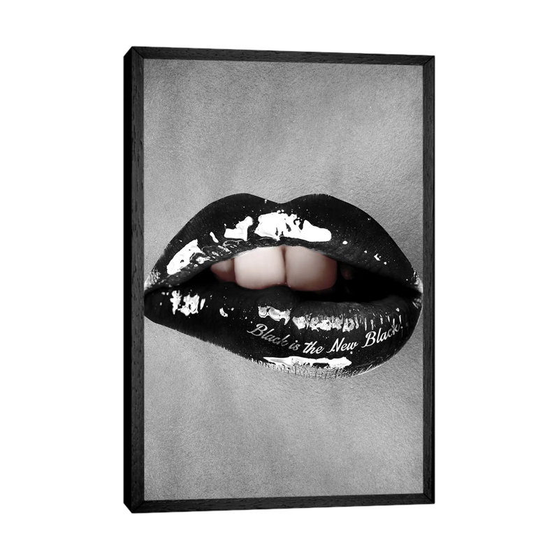 Black Is The New Black by Alexandre Venancio - Print on Canvas, 66.04cm H x 45.72cm W x 3.81cm D, Black Framed